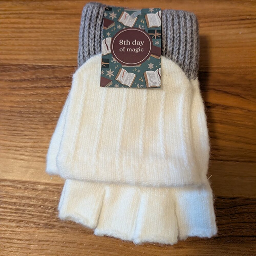 Quicksilver adjustable mittens from the 2025 Owlcrate advent calendar